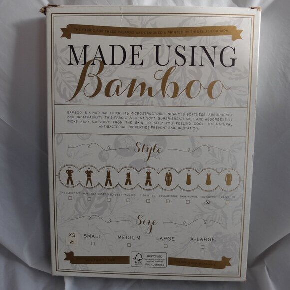 Thisisj Bamboo Jammers - Short Sleeve Nightie - Size XS - Picture 2 of 8